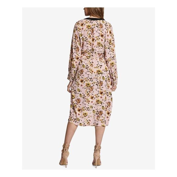 SANCTUARY Womens Pink Printed Kimono Top ONE SIZE - Picture 2 of 4